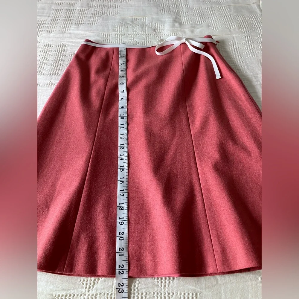J CREW Wool Blend A-Line Salmon Skirt Size 4 - Picture 7 of 10